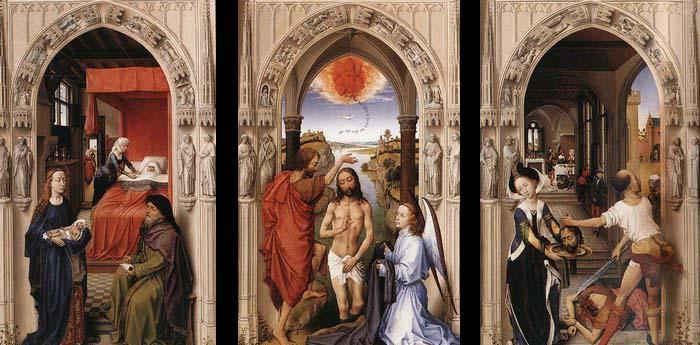 WEYDEN, Rogier van der St John Altarpiece oil painting image